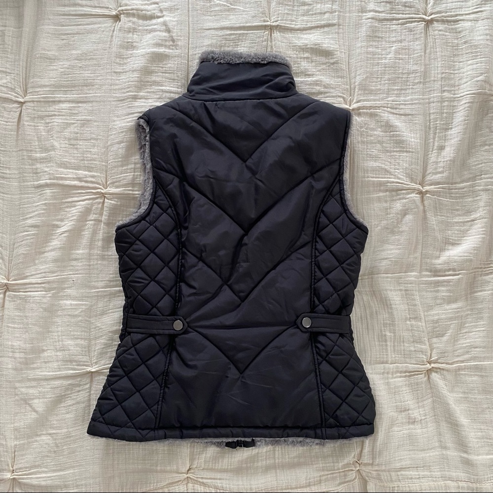 NWOT 🪴 KC Collection Reversible Fur Vest - Picture 2 of 5